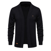 Men's Casual Vintage Style V Neck Open Front Cardigan