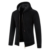 Men's Ribbed Knit Warm Cardigan Sweater