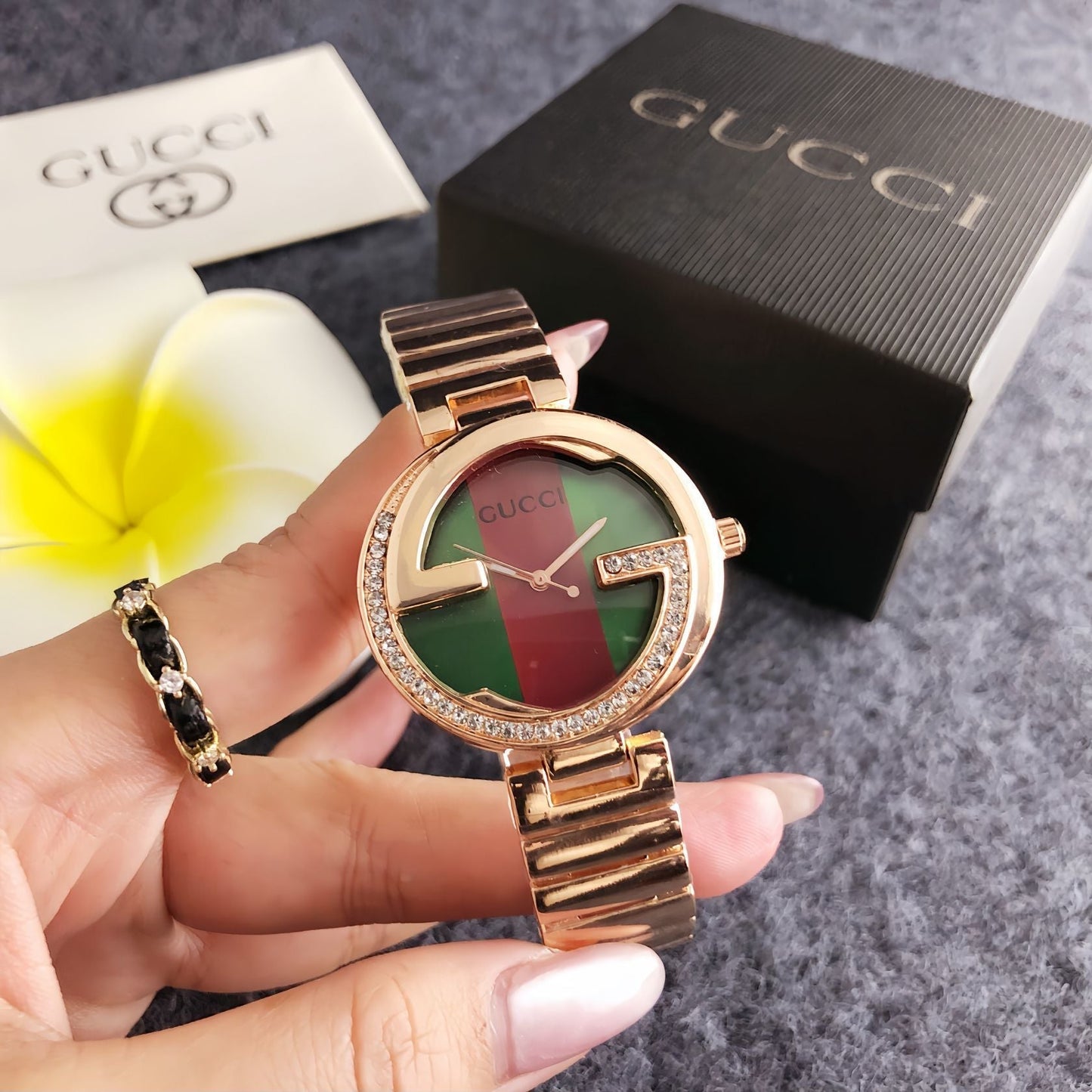 Luxe Stripe Watch