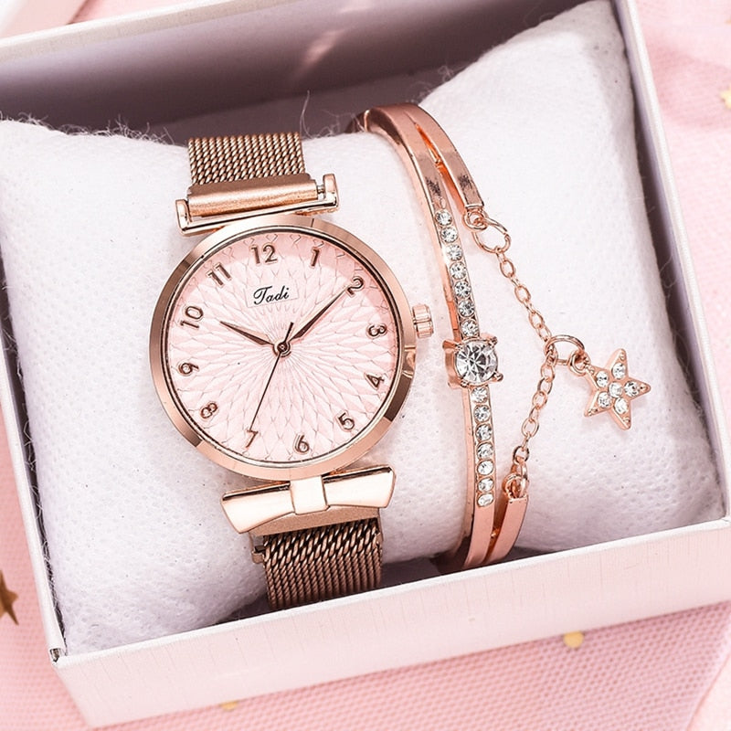 Fashion Quartz Watch and Bracelet Kit