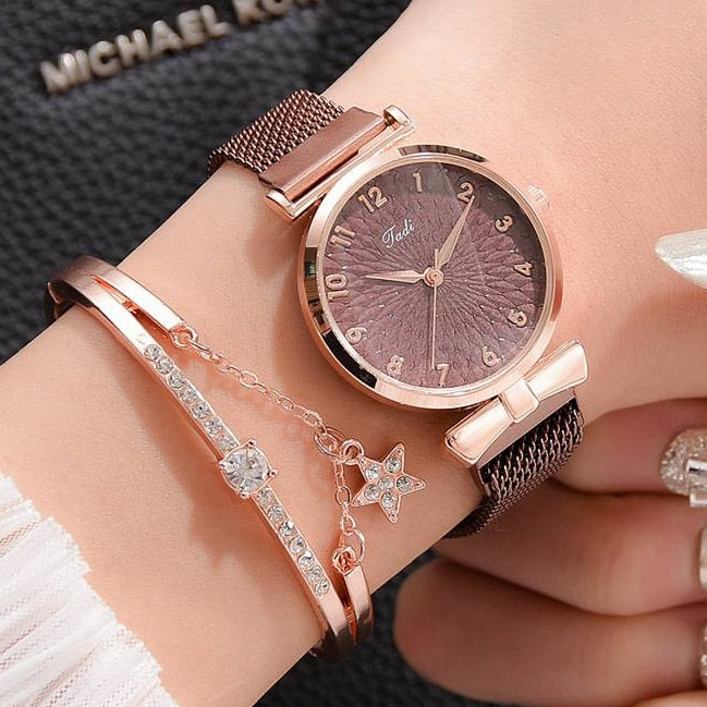 Fashion Quartz Watch and Bracelet Kit