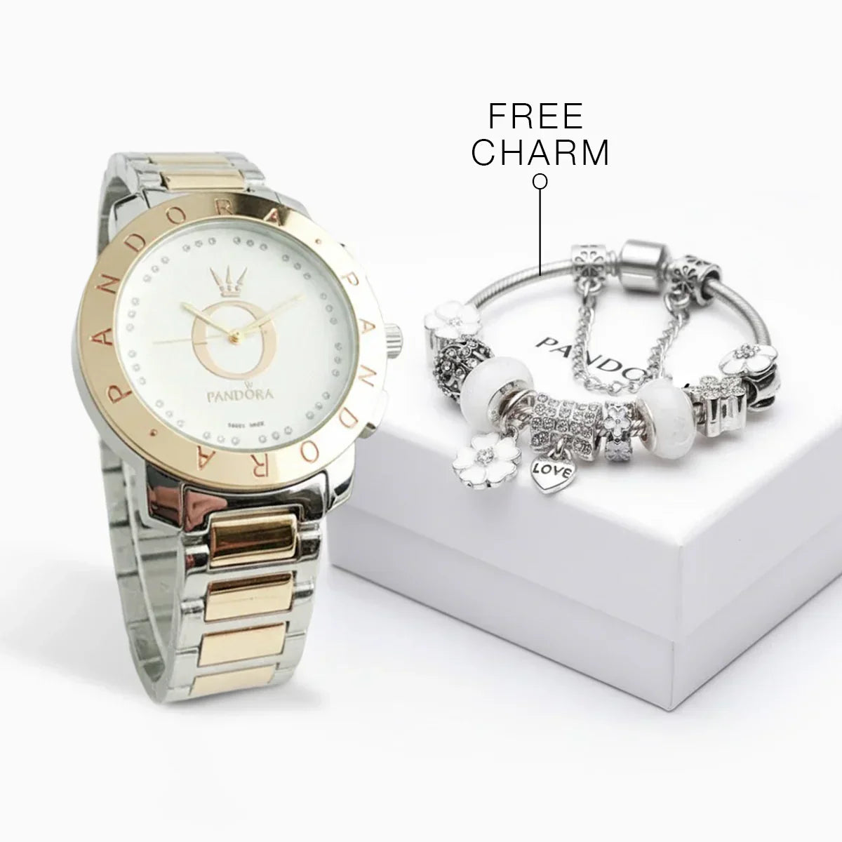 P A N D O R A Luxury Watch Kit (Free Charm Bracelet Included)