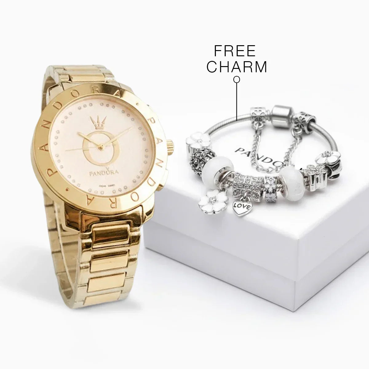 P A N D O R A Luxury Watch Kit (Free Charm Bracelet Included)