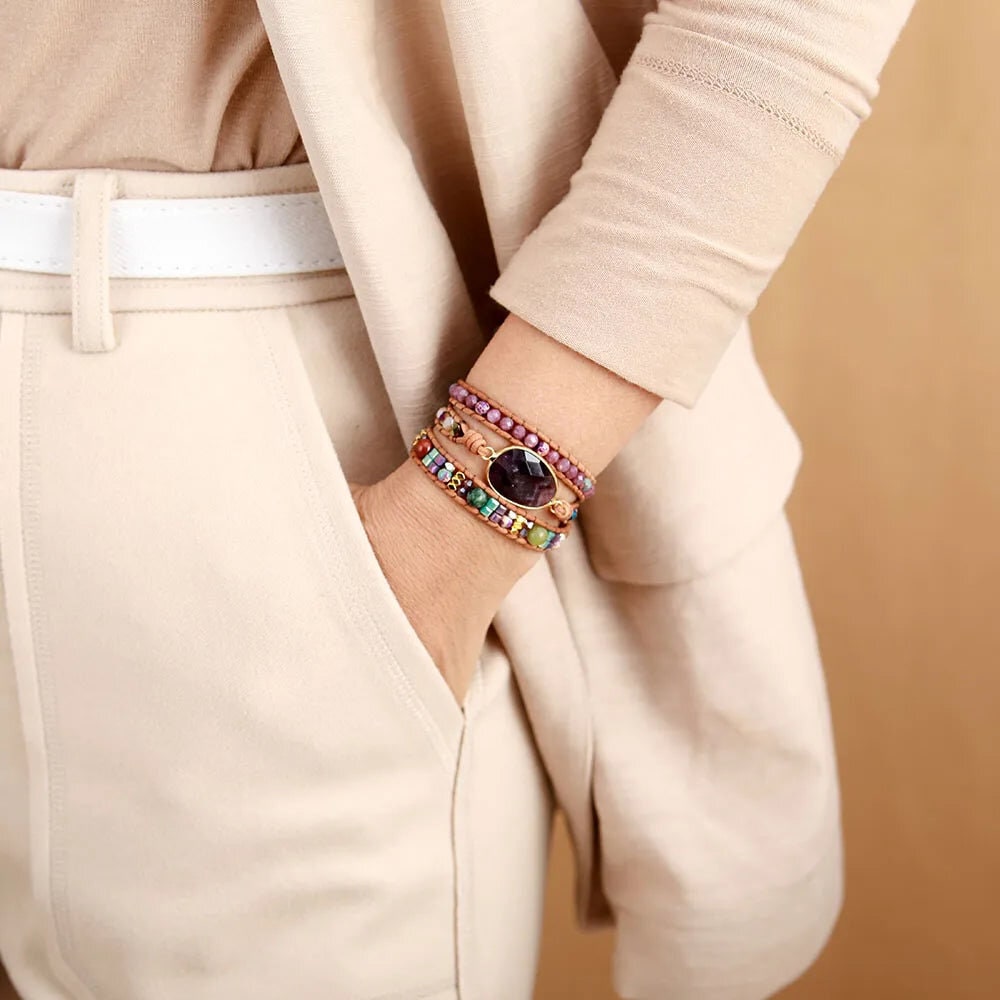Bohemian Amethyst Bracelet