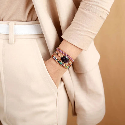 Bohemian Amethyst Bracelet