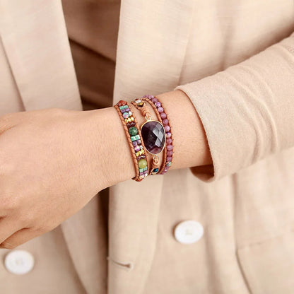 Bohemian Amethyst Bracelet