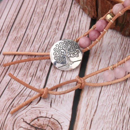 Bohemian Rose Quartz Bracelet